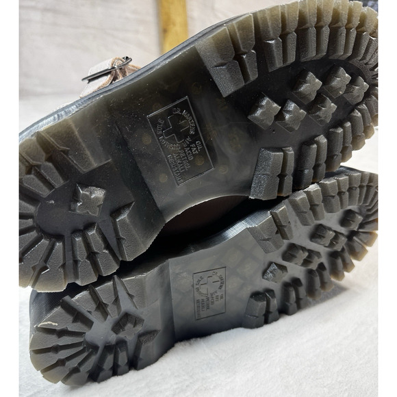 Dr Martens Bethan T-Strap Platform Mary Jane Shoes Pebble Grey Leather US W 10 - Picture 5 of 13